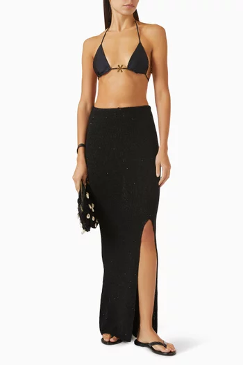 Carolina Sequin-embellished Skirt