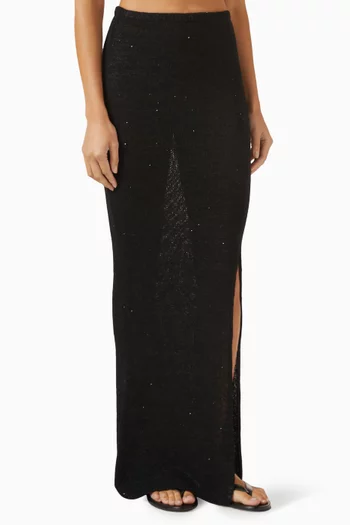 Carolina Sequin-embellished Skirt