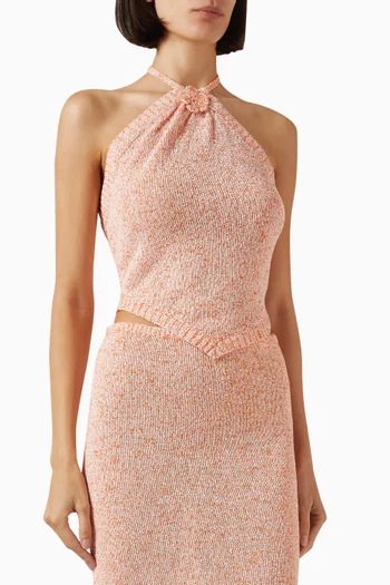 Teresa Scarf Knit Top