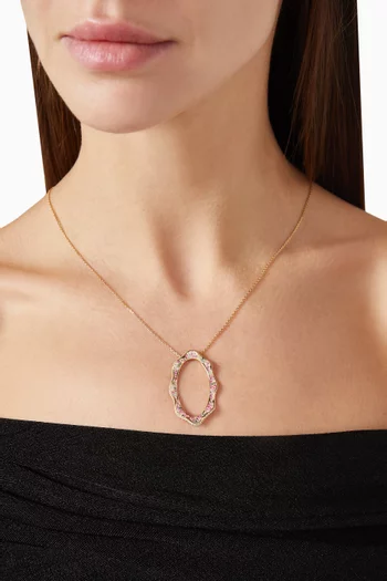 Spring Grove Medallion Diamond Necklace in 18kt Gold