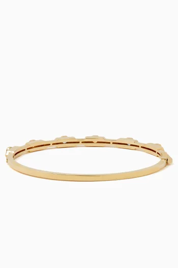 Beehive Sapphire Bangle in 18kt Gold