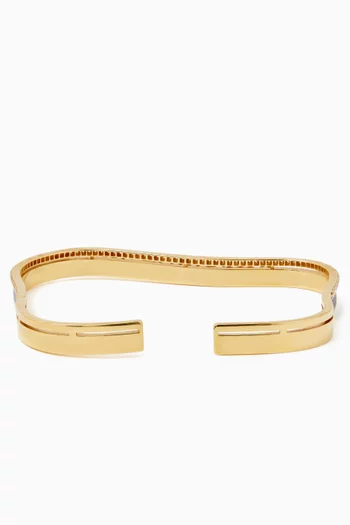 Sea Ice Diamond Bangle in 18kt Gold