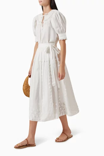 Kyla  Wrap Coverup Skirt in Cotton