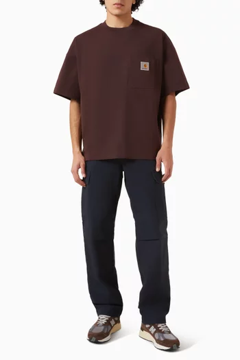 تي شيرت بجيب عملي قطن جيرسيه