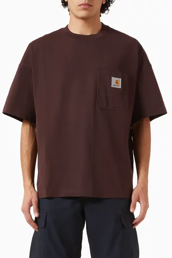 تي شيرت بجيب عملي قطن جيرسيه