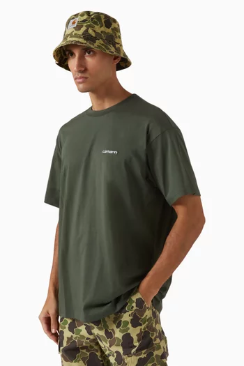 Duck Bucket Hat in Cotton Canvas
