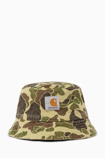 Duck Bucket Hat in Cotton Canvas