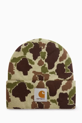 Camo Duck Beanie in Knit