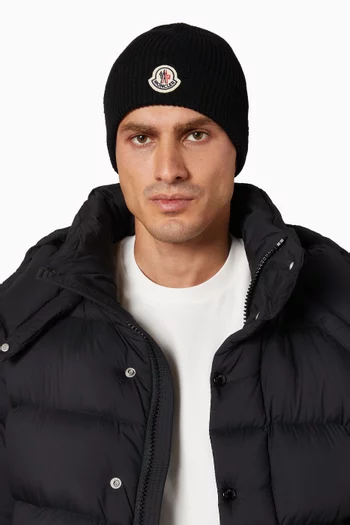 Logo Beanie in Wool