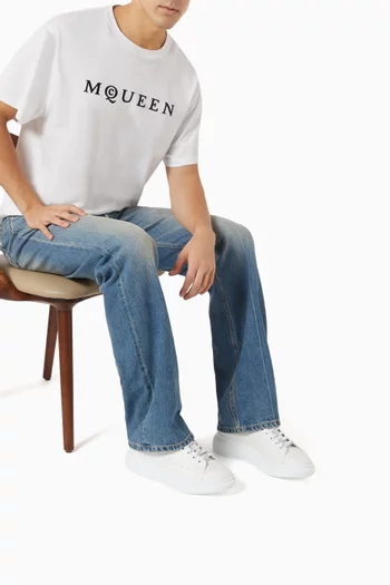 Oversized Sneakers in Leather