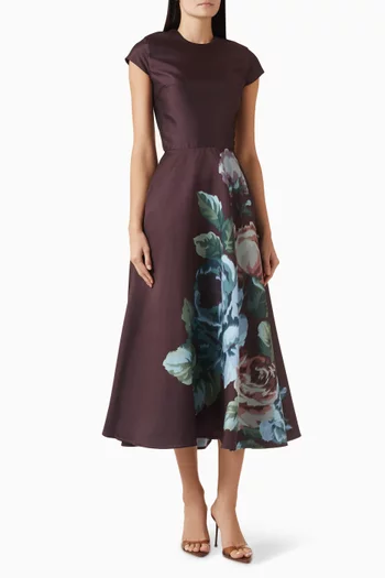 فستان بنقشة زهور