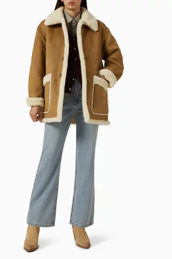 Unisex Reversible Jacket in Faux Shearling