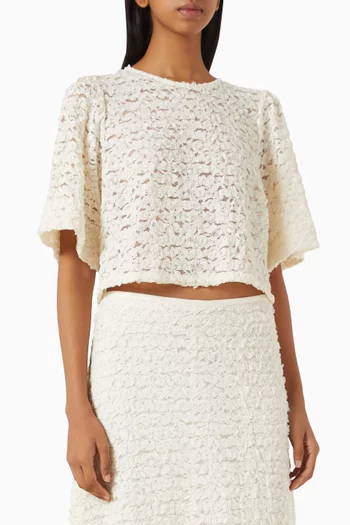 Short-sleeve Top in Lace