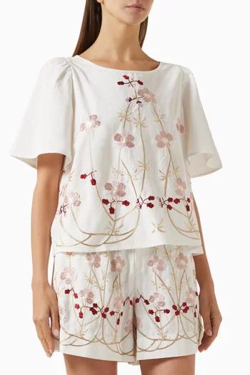 Floral-print Top