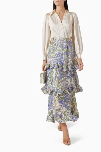 Ruffle Skirt in Georgette