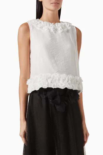 Ruffle Top in Viscose