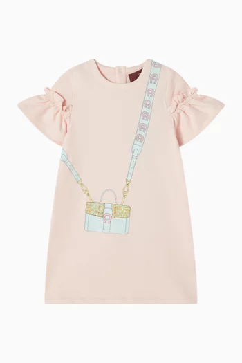 Crossbody-bag Printed Dress in Cotton
