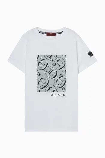 Graphic Logo T-shirt in Cotton
