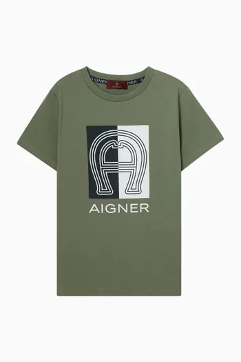 Logo-print T-shirt in Cotton-jersey