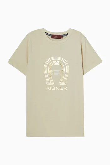 Goldfoil Logo Graphic T-shirt in Cotton