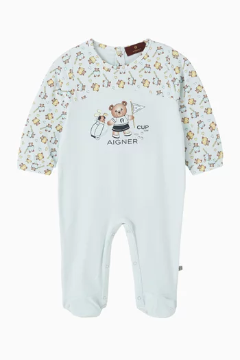 Teddy Printed Pyjama in Cotton