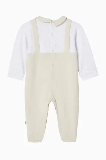 Logo Sleepsuit in Cotton