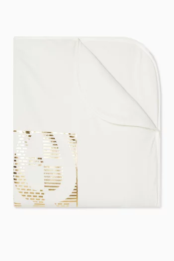 Logo Baby Blanket in Pima Cotton