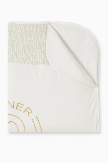 Logo Baby Blanket in Pima Cotton