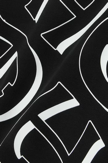 Printed Sweatshirt in Cotton