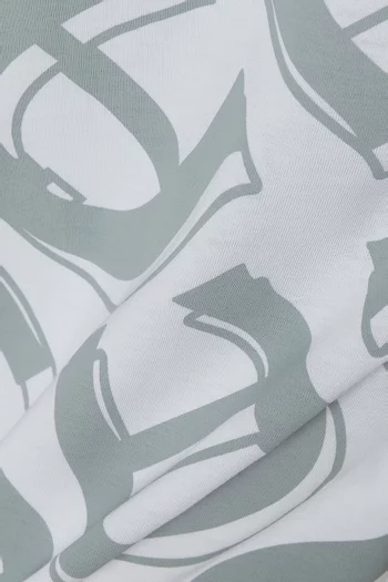 Graphic Logo Print T-shirt in Cotton