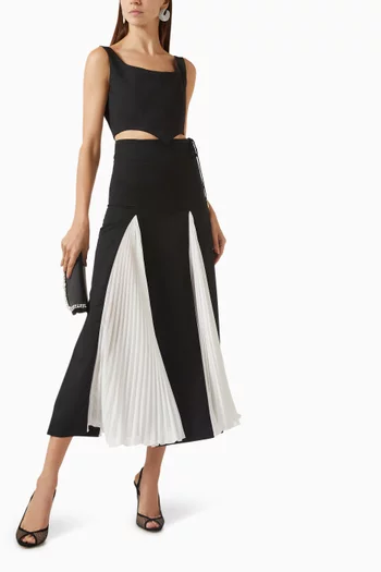 Mono Skirt in Wool & Chiffon