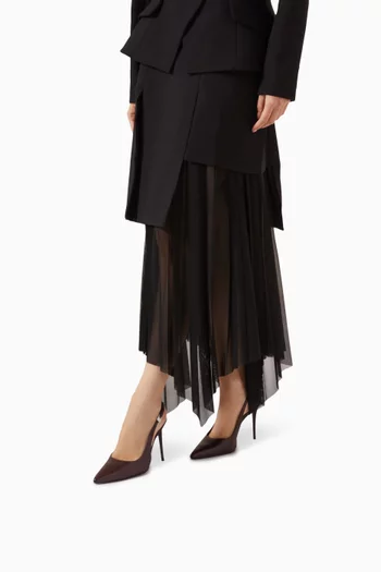 Branca 100 Slingback Pumps in Leather