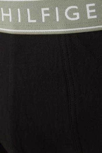 Logo Trunks in Stretch Cotton, Set of 5