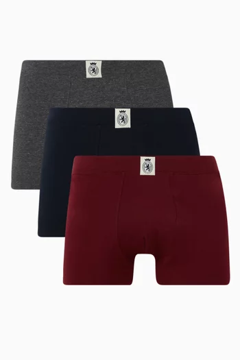 TH Crest Logo Trunks in Stretch-cotton, Set of 3