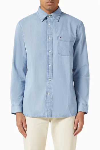 Button-up Shirt in Denim