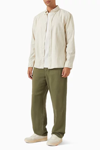 قميص مخطط قطن فلانيل