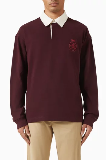 Varsity Contrast Collar Rugby Shirt