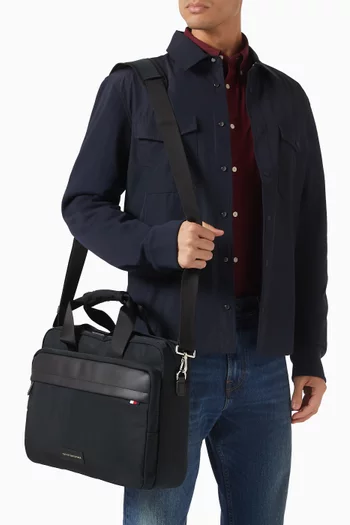 Logo Patch Laptop Bag