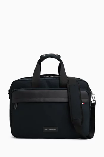 Logo Patch Laptop Bag