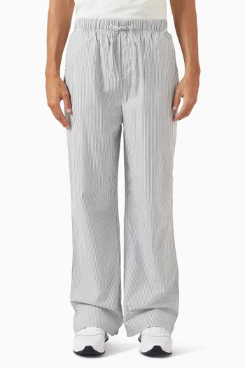 بنطال بيجاما بشعار الماركة قطن