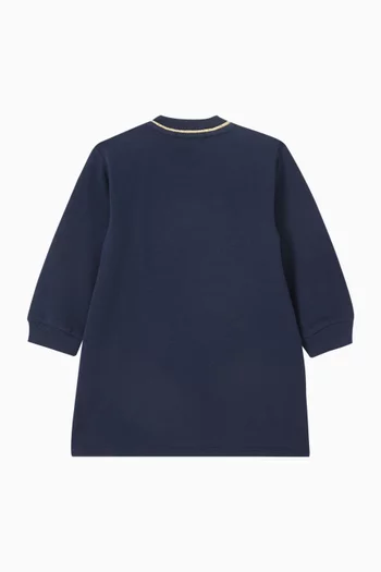 Logo Dress in Cotton