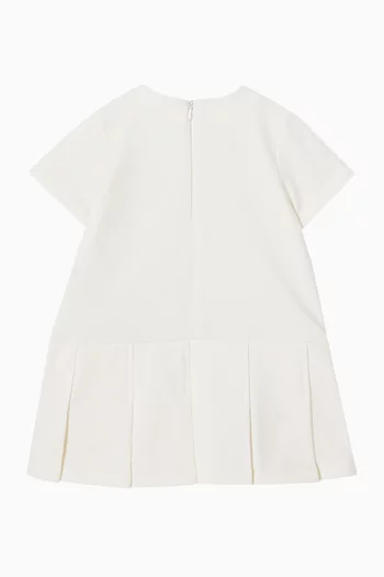Logo Badge Dress in Cotton