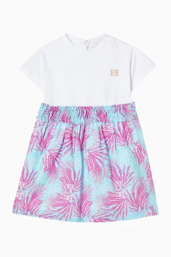 Logo Floral Dress