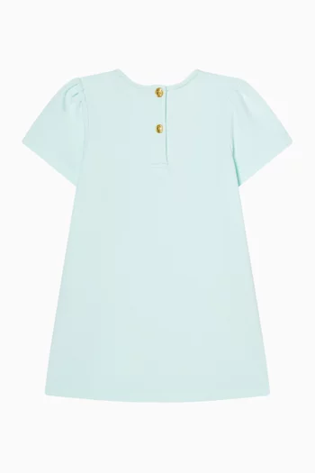 Logo Midi Dress in Cotton