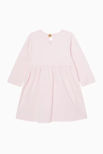Logo Dress in Cotton