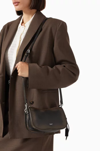 Waverly Shoulder Bag in Distressed Leather