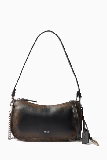 Waverly Shoulder Bag in Distressed Leather
