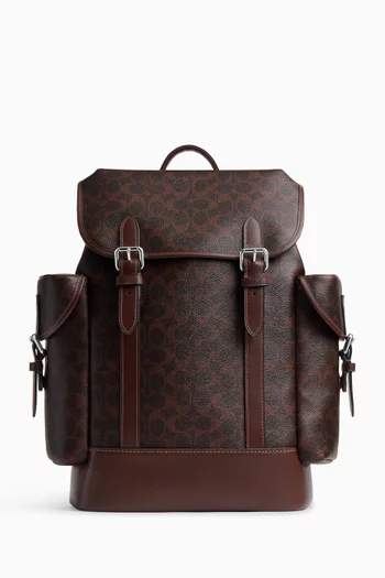 Hitch Backpack in Signature Canvas and Calf Leather