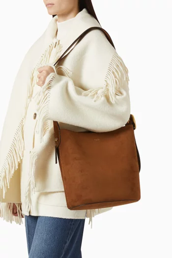 Bleecker Bucket Bag in Suede