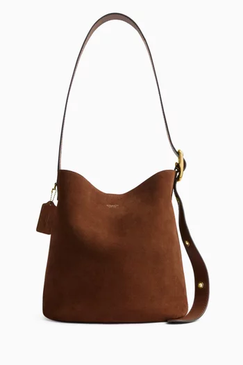 Bleecker Bucket Bag in Suede